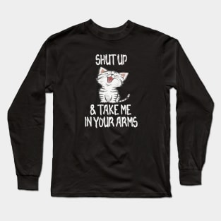 angry cat t-shirt Long Sleeve T-Shirt